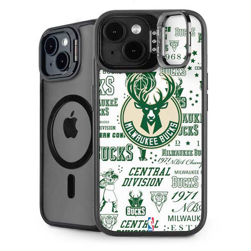 NBA Milwaukee Bucks Historic Blast New iPhone 14 Plus Kickstand Case