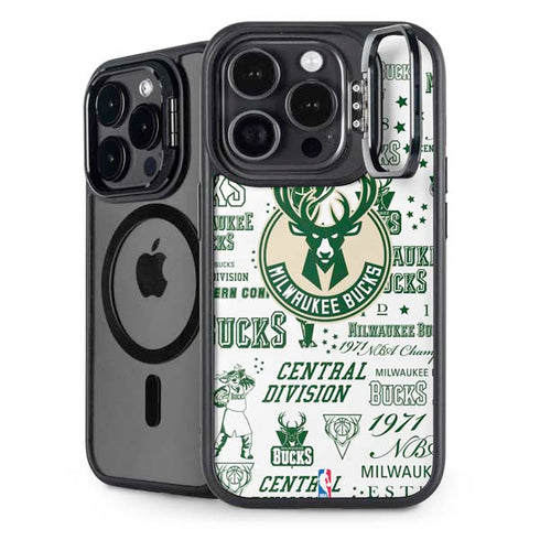 NBA Milwaukee Bucks Historic Blast New iPhone 14 Pro Max Kickstand Case