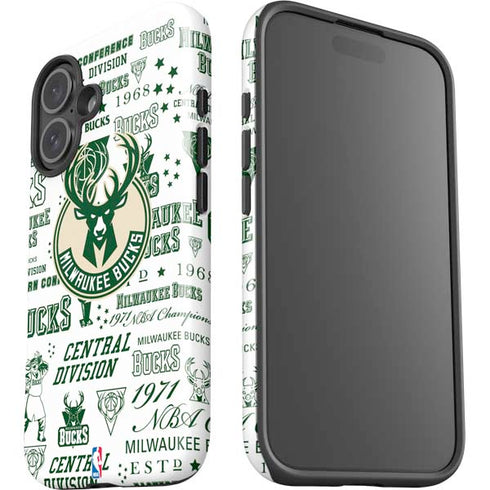 NBA Milwaukee Bucks Historic Blast New iPhone 16 Plus Impact Case