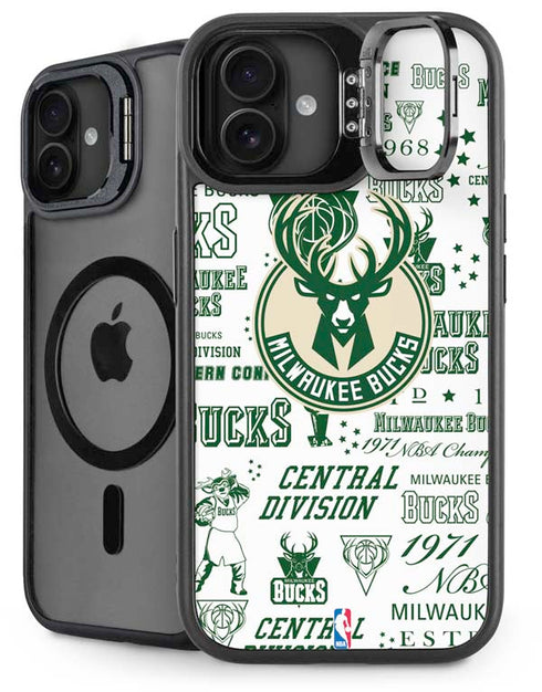 NBA Milwaukee Bucks Historic Blast New iPhone 16 Plus Kickstand Case