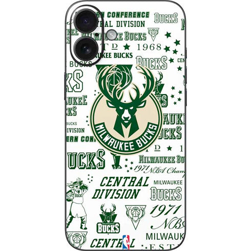 NBA Milwaukee Bucks Historic Blast New iPhone 16 Plus Skin