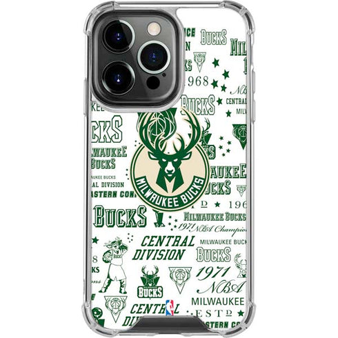NBA Milwaukee Bucks Historic Blast New iPhone 16 Pro Clear Case