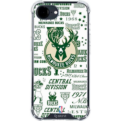 NBA Milwaukee Bucks Historic Blast New iPhone 16e Clear Case