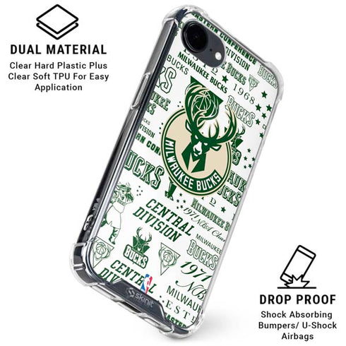 NBA Milwaukee Bucks Historic Blast New iPhone 16e Clear Case