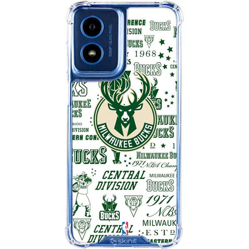 NBA Milwaukee Bucks Historic Blast New Moto G 5G (2024) Clear Case