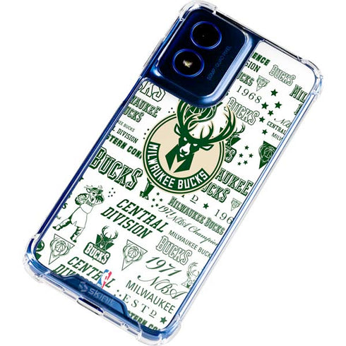 NBA Milwaukee Bucks Historic Blast New Moto G 5G (2024) Clear Case