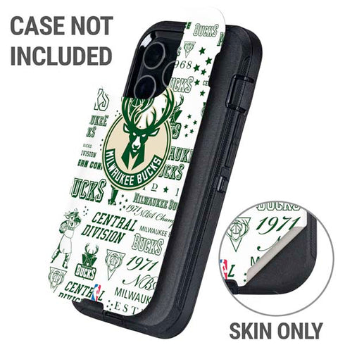 NBA Milwaukee Bucks Historic Blast New Otterbox Defender iPhone Skin