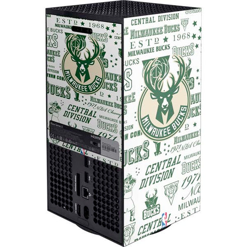 NBA Milwaukee Bucks Historic Blast New XBox Series X Digital Edition Console Skin