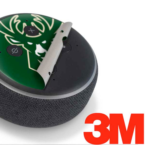 NBA Milwaukee Bucks Large Logo Amazon Echo Dot Skin