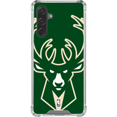 NBA Milwaukee Bucks Large Logo Galaxy A17 Clear Case
