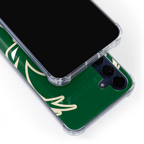 NBA Milwaukee Bucks Large Logo Galaxy A55 5G Clear Case
