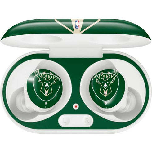 NBA Milwaukee Bucks Large Logo Galaxy Buds Plus Skin