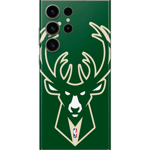 NBA Milwaukee Bucks Large Logo Galaxy Skins