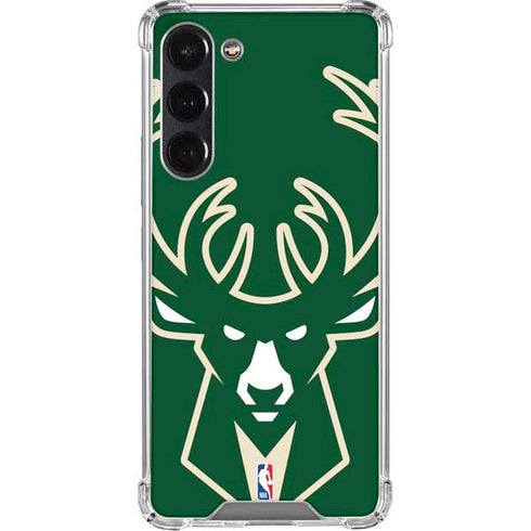 NBA Milwaukee Bucks Large Logo Galaxy S24 FE Clear Case