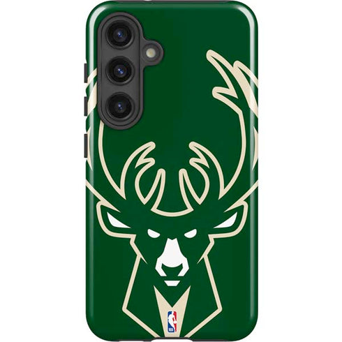 NBA Milwaukee Bucks Large Logo Galaxy S25 Impact Case