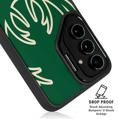 NBA Milwaukee Bucks Large Logo Galaxy S24 Plus Kickstand Case