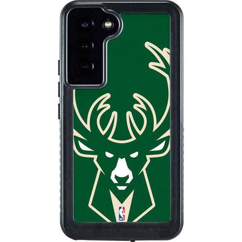 NBA Milwaukee Bucks Large Logo Galaxy S24 Plus Waterproof Case