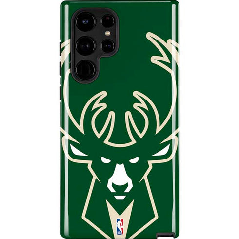 NBA Milwaukee Bucks Large Logo Galaxy S25 Ultra Impact Case