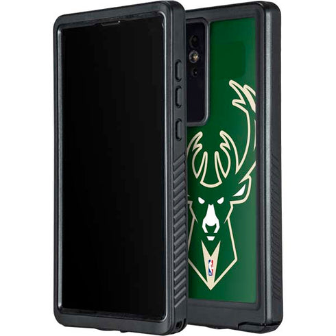 NBA Milwaukee Bucks Large Logo Galaxy S24 Ultra Waterproof Case
