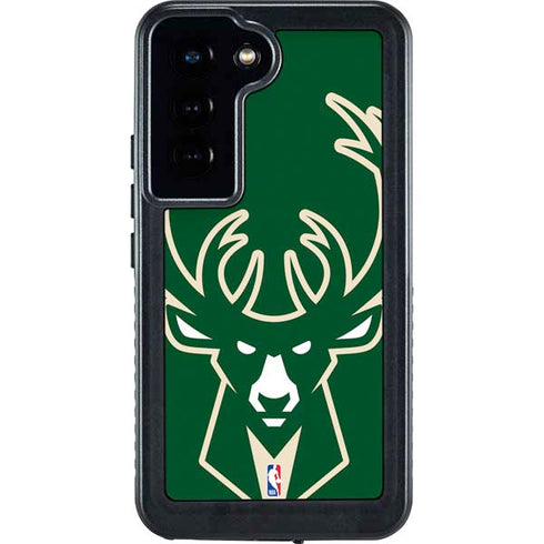 NBA Milwaukee Bucks Large Logo Galaxy S24 Waterproof Case
