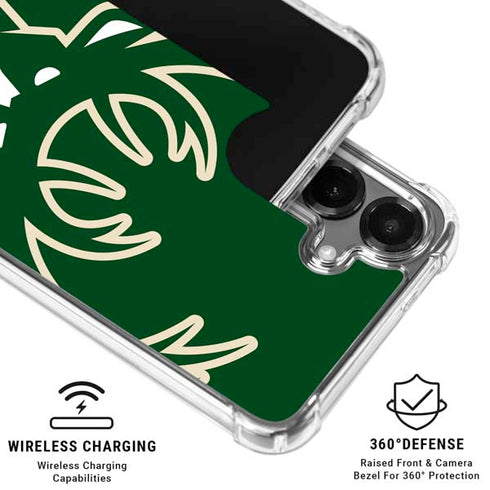 NBA Milwaukee Bucks Large Logo Galaxy S26 Plus Clear Case