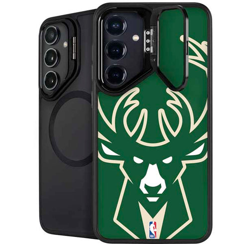 NBA Milwaukee Bucks Large Logo Galaxy S26 Plus Kickstand Case