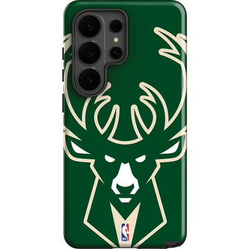 NBA Milwaukee Bucks Large Logo Galaxy S26 Ultra Impact Case