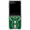 NBA Milwaukee Bucks Large Logo Galaxy Z Flip7 Clear Case