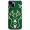 NBA Milwaukee Bucks Large Logo iPhone 15 Clear Case