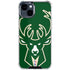 NBA Milwaukee Bucks Large Logo iPhone 15 Clear Case