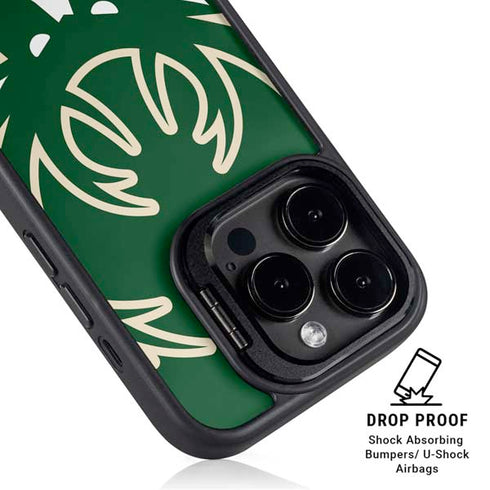 NBA Milwaukee Bucks Large Logo iPhone 15 Pro Max Kickstand Case