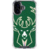 NBA Milwaukee Bucks Large Logo iPhone 16 Clear Case