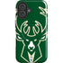 NBA Milwaukee Bucks Large Logo iPhone 16 Magsafe Impact Case