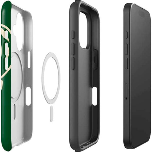 NBA Milwaukee Bucks Large Logo iPhone 16 Plus Magsafe Impact Case