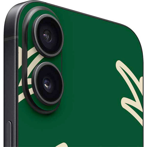 NBA Milwaukee Bucks Large Logo iPhone 16 Plus Skin
