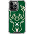 NBA Milwaukee Bucks Large Logo iPhone 16 Pro Clear Case
