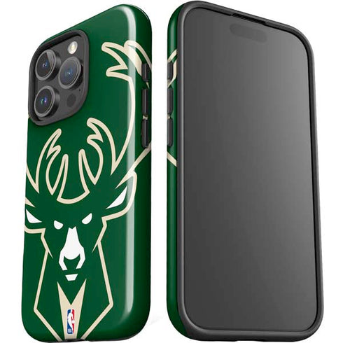 NBA Milwaukee Bucks Large Logo iPhone 16 Pro Impact Case