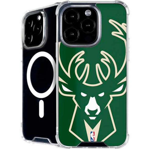NBA Milwaukee Bucks Large Logo iPhone 16 Pro MagSafe Case