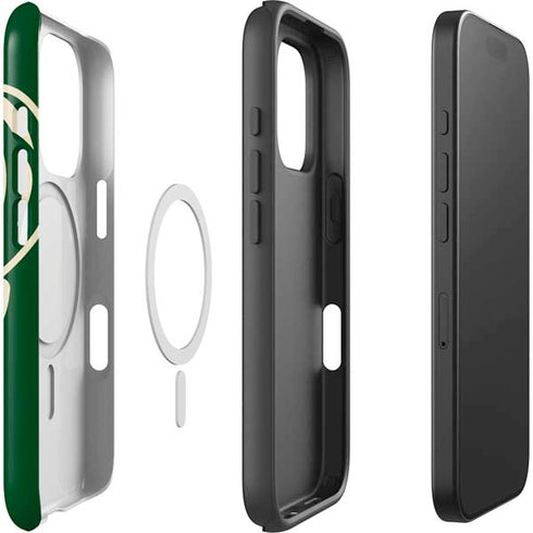 NBA Milwaukee Bucks Large Logo iPhone 16 Pro Max Magsafe Impact Case