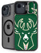 NBA Milwaukee Bucks Large Logo iPhone 16e Kickstand Case