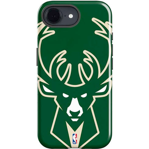 NBA Milwaukee Bucks Large Logo iPhone 16e Impact Case