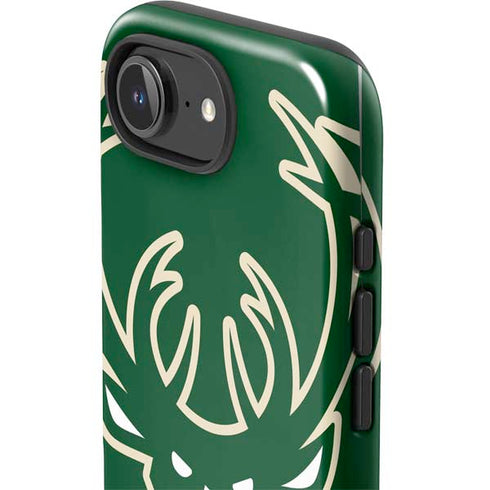 NBA Milwaukee Bucks Large Logo iPhone 16e Impact Case