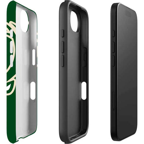 NBA Milwaukee Bucks Large Logo iPhone 16e Impact Case