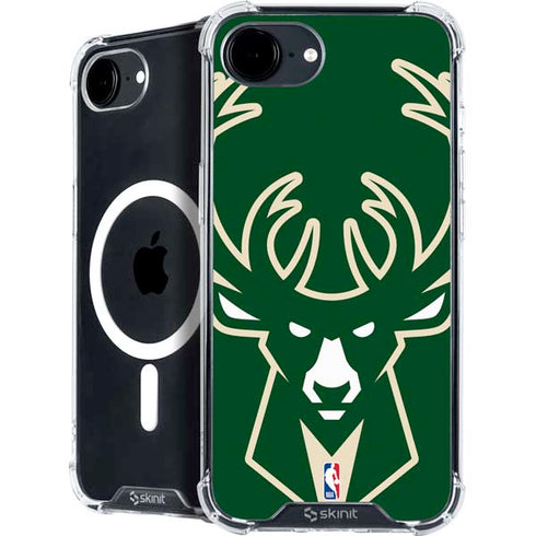 NBA Milwaukee Bucks Large Logo iPhone 16e MagSafe Case