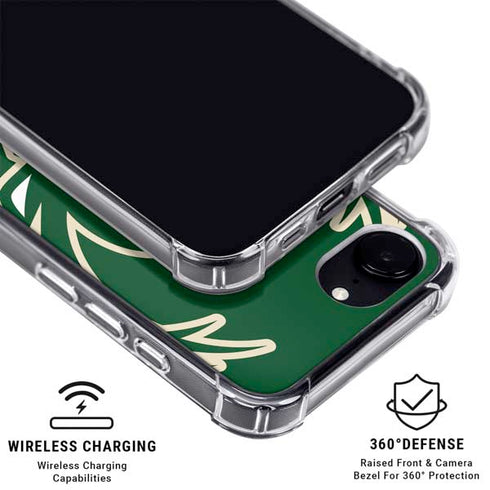 NBA Milwaukee Bucks Large Logo iPhone 16e MagSafe Case