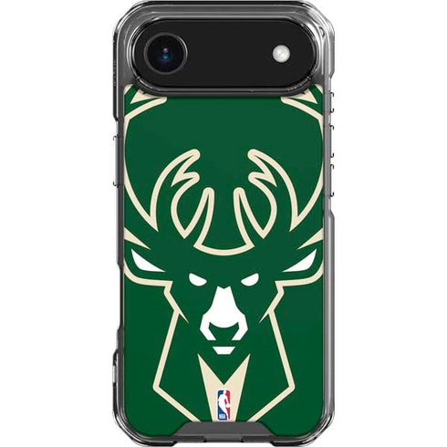 NBA Milwaukee Bucks Large Logo iPhone 17 Air Clear Case
