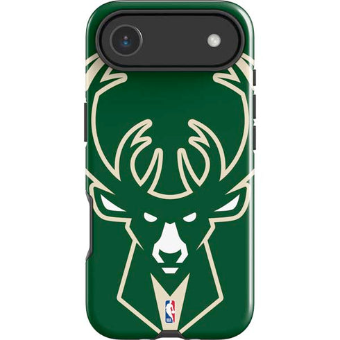 NBA Milwaukee Bucks Large Logo iPhone 17 Air Impact Case