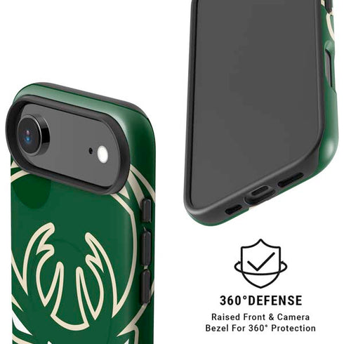 NBA Milwaukee Bucks Large Logo iPhone 17 Air Magsafe Impact Case