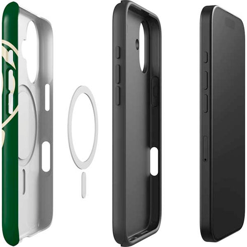 NBA Milwaukee Bucks Large Logo iPhone 17 Magsafe Impact Case