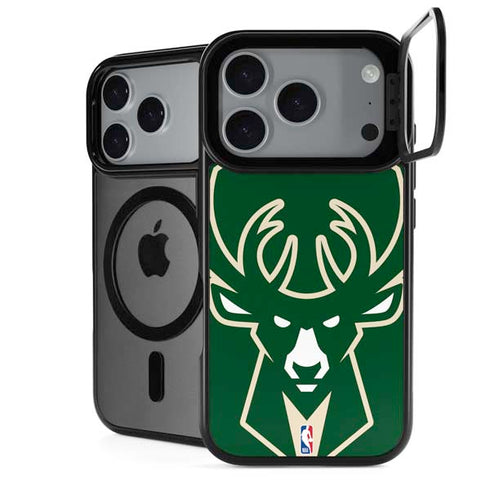 NBA Milwaukee Bucks Large Logo iPhone 17 Pro Max Kickstand Case